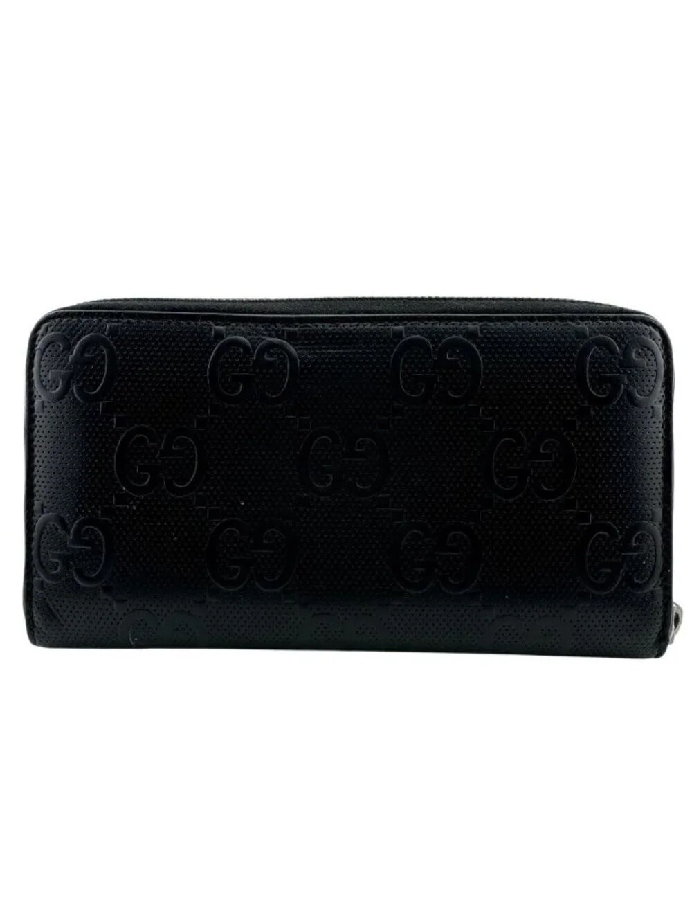 Gucci Zip Around Organizer GG Embossed Wallet